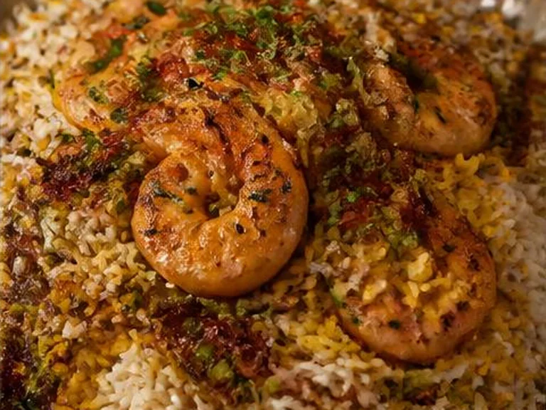 برياني روبيان — Shrimp Biryani